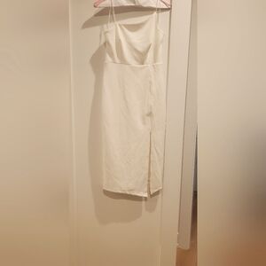 Fitted White Dress Size Medium